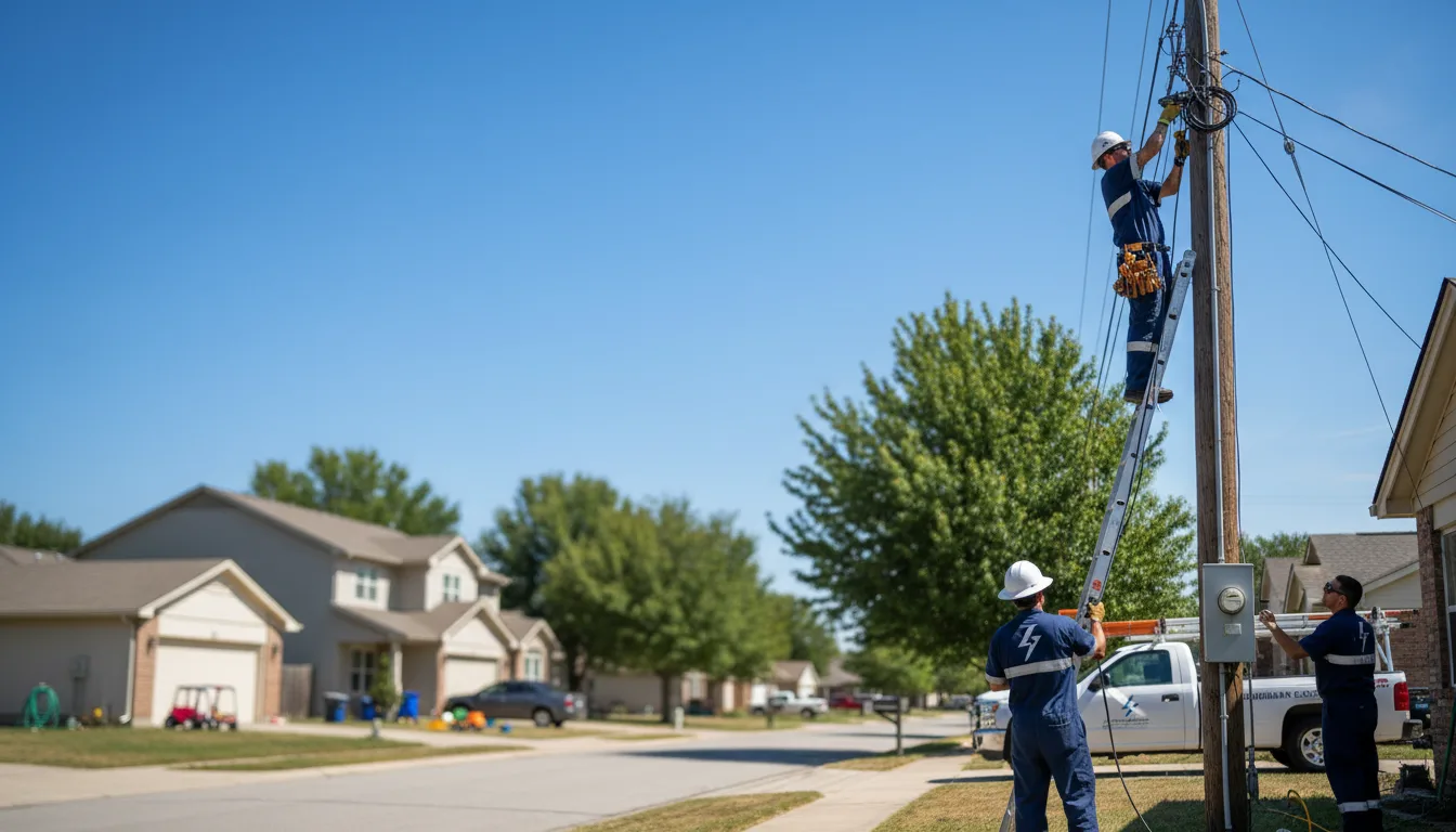 Residential electrician providing installation services in Crump, TN